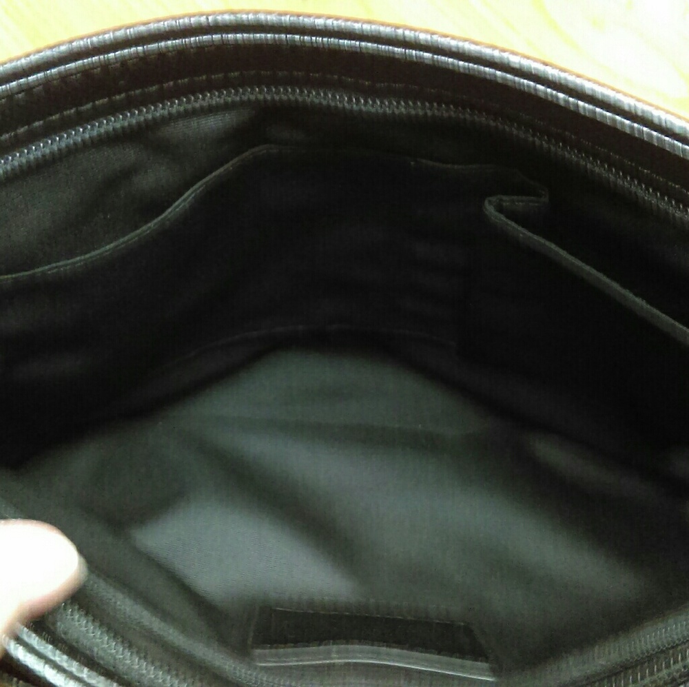 Black coach handbag